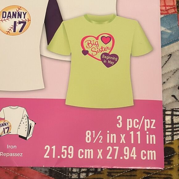 June Tailor Light T-Shirt Transfer Sheets Set of 3 Sheets NWT - Picture 4 of 8